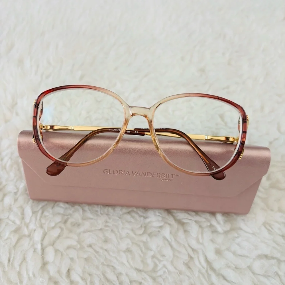Gloria Vanderbilt Zyloware 265 Women's Multicolor Glasses Frame Only w/ case